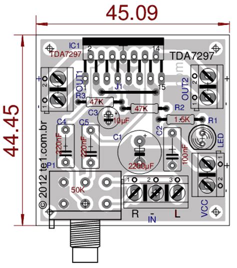The heart of this circuit is a tda7297 amplifier ic. TDA7297-2×15瓦静音和待机可选功率放大器功放制作_haoDIY_音响电子电脑科技DIY小制作发明
