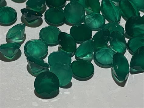 Faceted Green Onyx