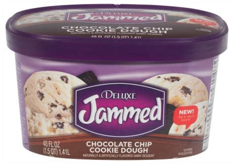 Kroger Deluxe Jammed Chocolate Chip Cookie Dough Ice Cream Fl Oz