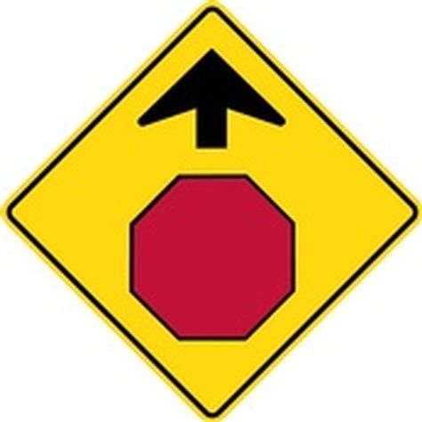Buy Wb 1 Stop Ahead Sign Traffic Control Signs Bmr Mfg Inc