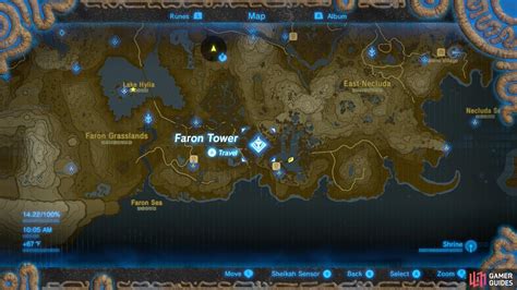 Breath Of The Wild Tower Map