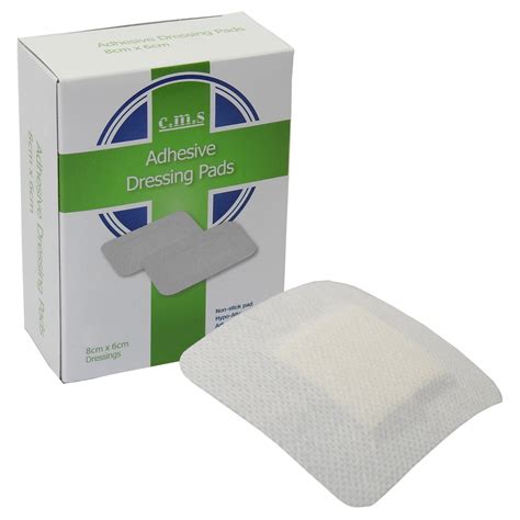 Cms Sterile Medical Grade Large Fabric Adhesive Wound Dressings White