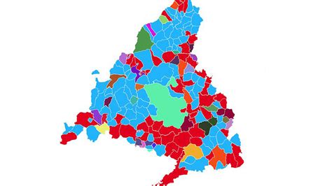 El Mapa De Colores De Los Municipios De Madrid My Xxx Hot Girl