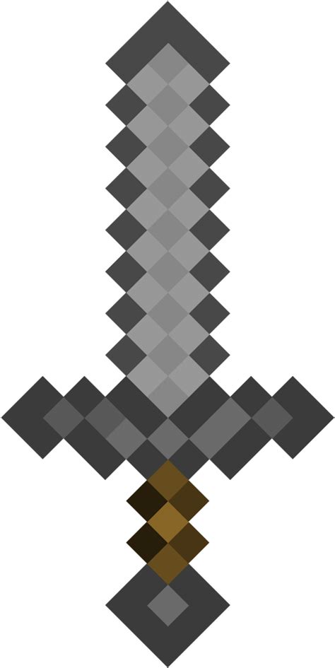Download Stone Sword Minecraft Diamond Sword Png Image With No