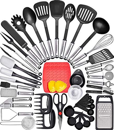 Home Hero 44 Pcs Kitchen Utensils Set Nylon And Stainless Steel Cooking