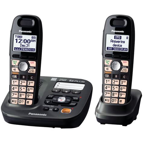 PANASONIC KX-TG6592T | DECT 6.0 Plus Cordless Amplified Phone System (2 ...