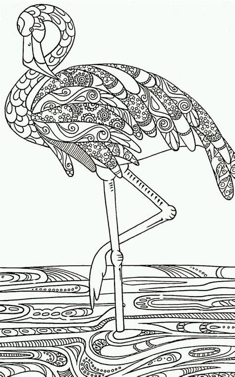 birthday flamingo coloring pages coloring home