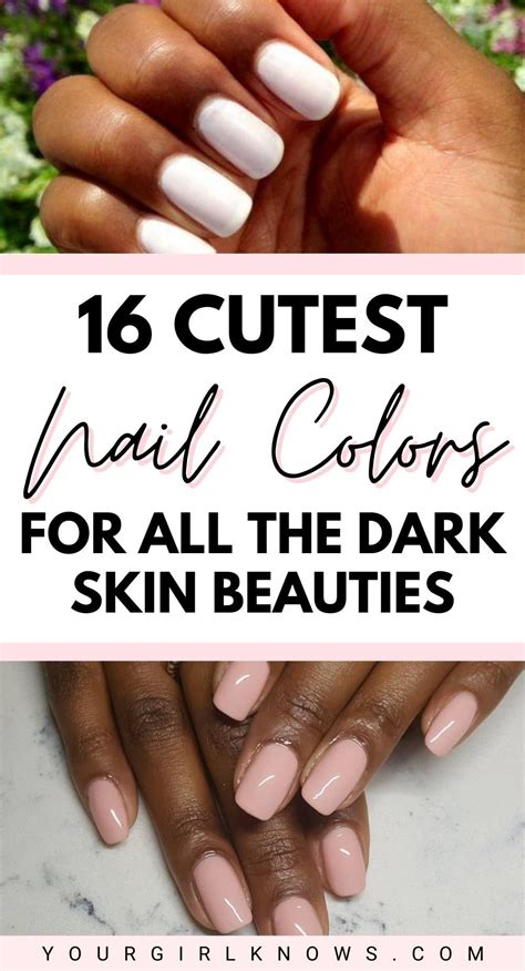 16 Beautiful Summer Nail Colors For Dark Skin Beauties Artofit