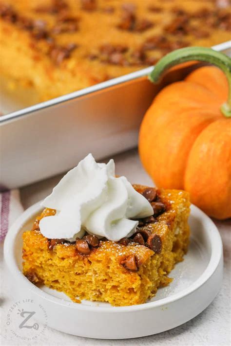 Easy Pumpkin Bars Quick 5 Minute Prep Our Zesty Life