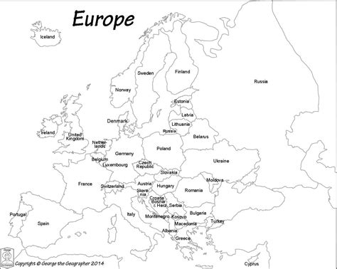 Fdbdfdccaebdc Large Map Of Black And White Europe Map