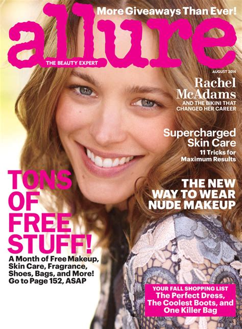 Rachel Mcadams Goes Fresh Faced For Allure Magazine Cover—see The Pic E News
