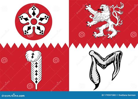 Flag Of Leicestershire In England Stock Vector Illustration Of Europe