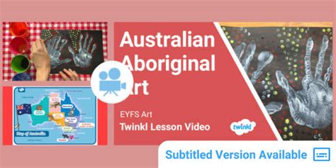 Australian Aboriginal Art Video Lesson Eyfs Art Twinkl