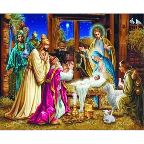 Full Roundsquare Drill Diy Diamond Painting Cross Stitch Jesus Christ