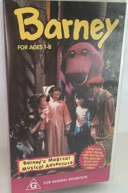 BARNEY BARNEYS MAGICAL Musical Adventure VHS G Rating VGC 4 98
