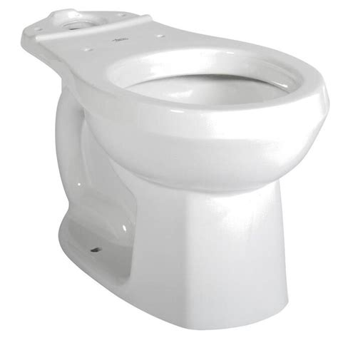 American Standard Colony White Round Standard Height Toilet Bowl In The