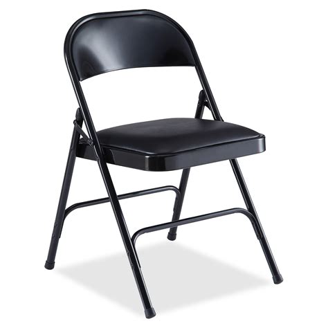 Lorell Padded Seat Folding Chairs 4ct