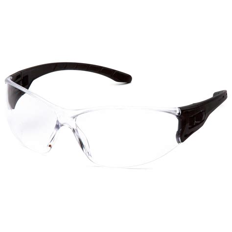 Pyramex S9510smp Trulock Safety Glasses 12 Pack Assorted Temple Colors Clear Lens