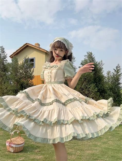 Fairy Lolita Dress Cute Princess Lolita Dress Short Sleeve Etsy