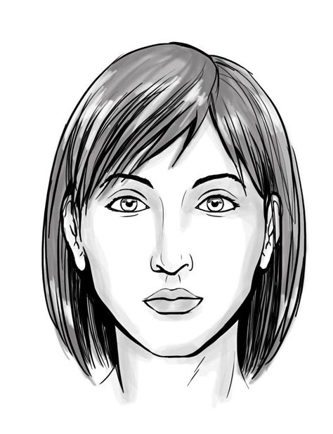 How To Draw A Sketch Of A Person Face Sketch Drawing Idea
