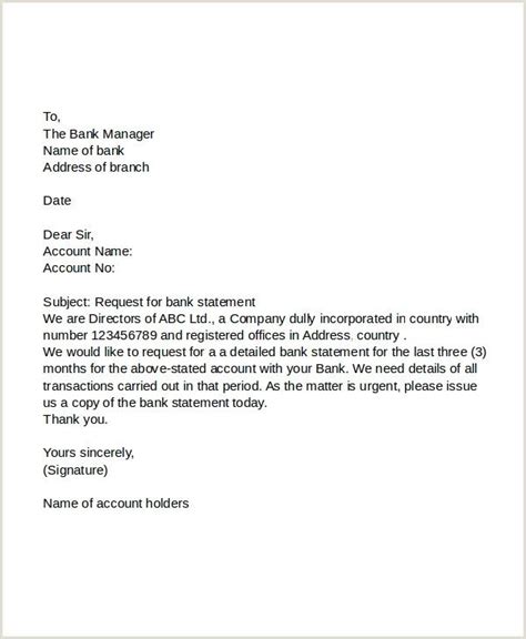 Request For Bank Account Confirmation Letter Sample