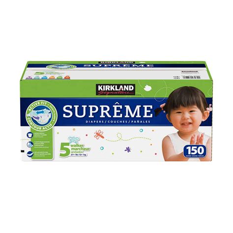 Buy Kirkland Signature Supreme Diapers Size 5 Quantity 150 By Kirkland