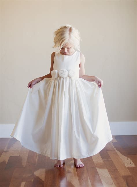 It also comes in over 40 hues, if white isn't your dress the camille dress from maison me is perfect for warmer weather weddings. An ivory flower girl dress sfor beach wedding or rustic ...