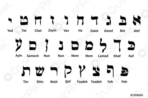 Printable Large Hebrew Letters Pic Wabbit