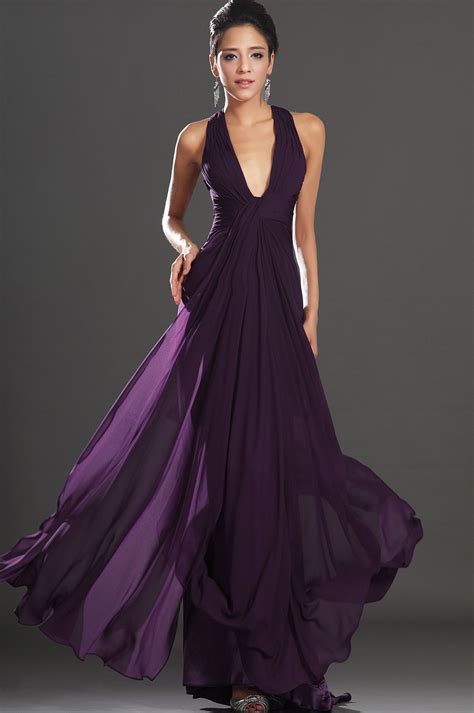 Edressit 2013 New Adorable Halter Dark Purple Evening Dress 00130806
