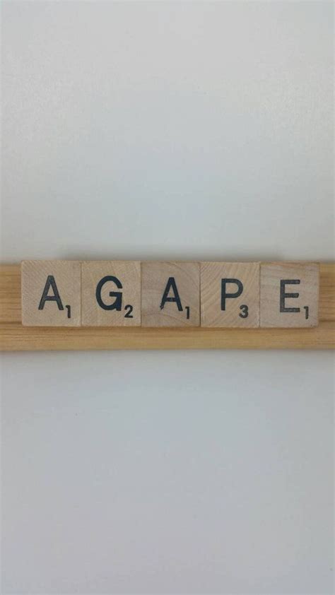Agape Handmade Scrabble Magnet Upcycledrecycled Magnet Wood Tile