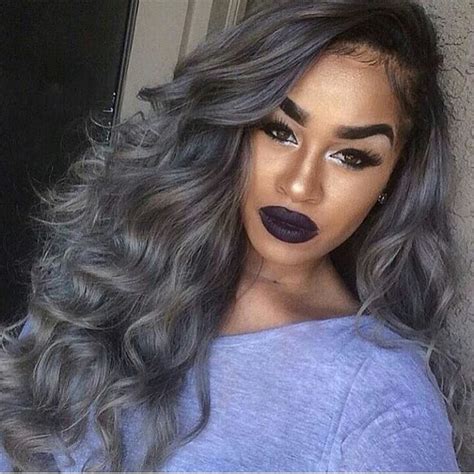 Browse our photo collection and mix things up with one of these brilliant hair colors for every shade. 25 New Grey Hair Color Combinations For Black Women - The ...