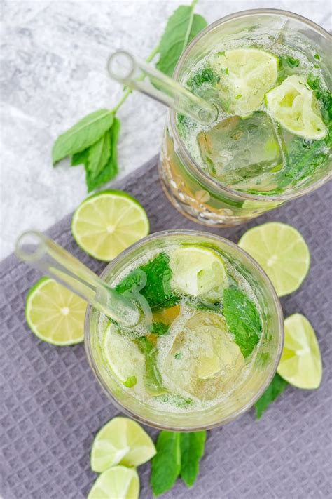 Alkoholfreier Cocktail Mit Ginger Ale