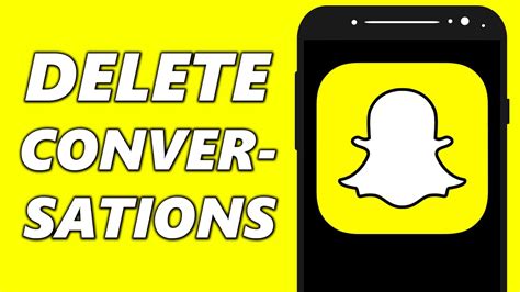 how to delete clear snapchat conversations 2024 youtube