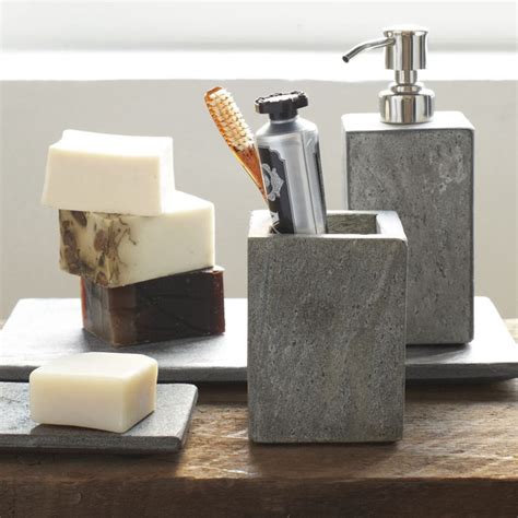 Shop bathroom accessories with thebathoutlet. Slate Bath Accessories - Contemporary - Bath & Spa ...