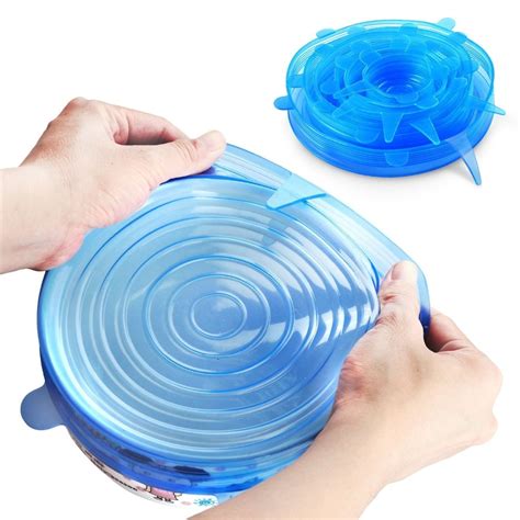 Food Grade Silicone Stretch Lids Universal Lid Silicone Food Wrap Bowl