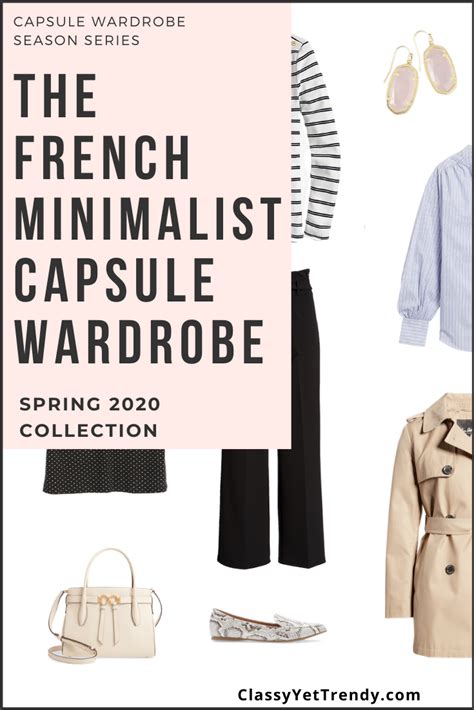 french minimalist capsule wardrobe spring 2020 preview 10 outfits classy yet trendy