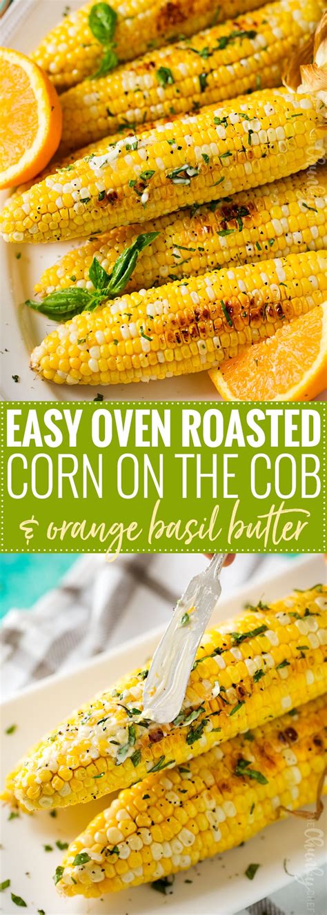 Cool and shuck the corn before serving. Oven Roasted Corn on the Cob - The Chunky Chef