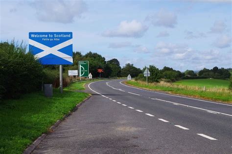 Welcome To Scotland Sign On The A7 Road © P L Chadwick Cc By Sa20