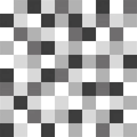 Black White Random Squares Mosaic Tiles Pattern Stock Vector
