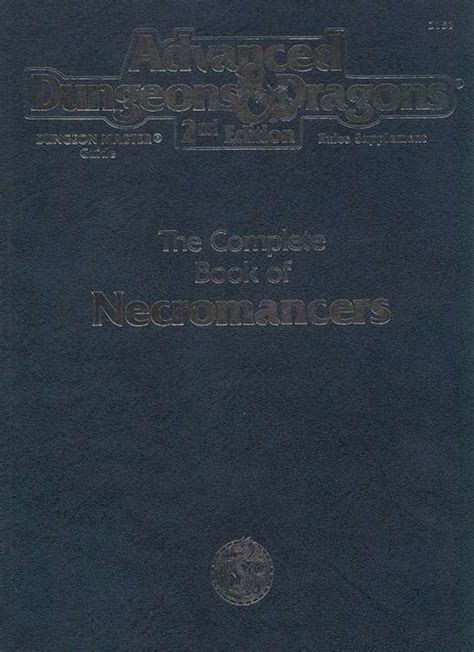 This magicka necromancer beginner guide is here to help you with understanding how the class works and getting used to playing with both bars which is essential for all classes. DMGR7 The Complete Book of Necromancers (2e) - Wizards of the Coast | AD&D 2nd Ed. | Rules | AD ...