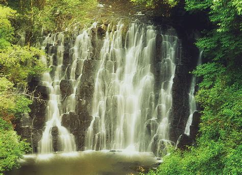 Hd Wallpaper Dream Waterfalls Elephant Falls Waterfall In Forest