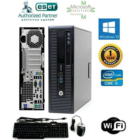 Hp Elite Desk Desktop Computer Pc 800 G1 Sff I5 330ghz Win 10 64 8gb