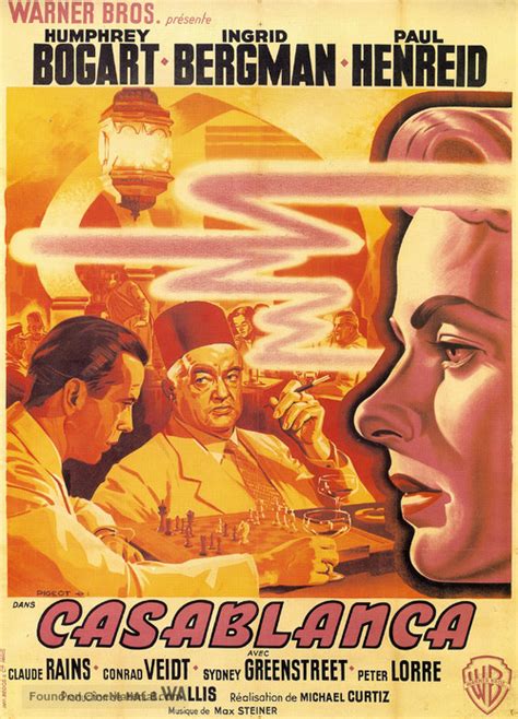 Casablanca 1942 French Movie Poster