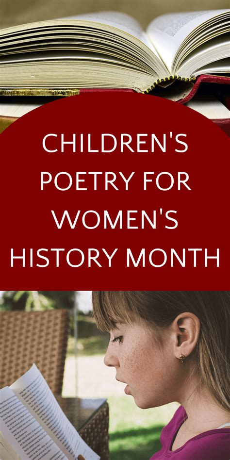 Poetry For Womens History Month Includes Picture Books Biographies