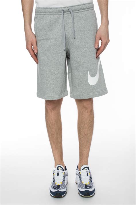 Nike Cotton Sweat Shorts In Grey Gray For Men Lyst