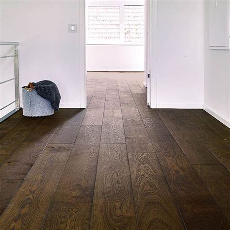 With The Current Trend Of Bright Board Floors These Dark Oak Boards