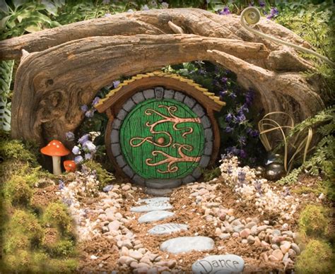 Green Hobbitfairy Door Etsy