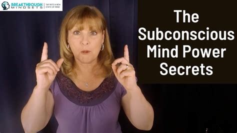 The Subconscious Mind Power Secrets - YouTube