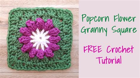 Crochet Popcorn Stitch Flower Free Pattern Best Flower Site
