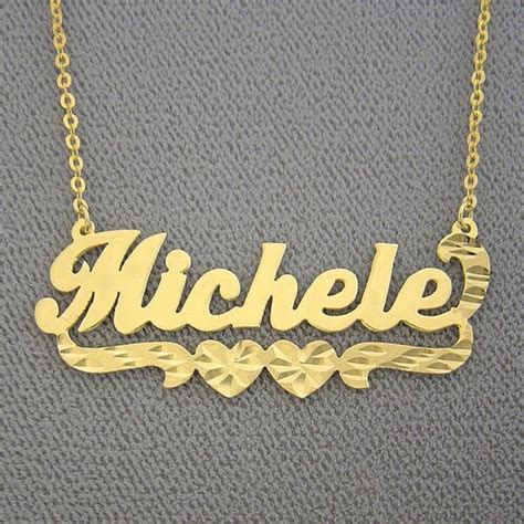 10k Or 14k Yellow Or White Solid Gold Personalized Name Etsy